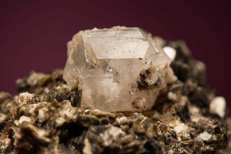 PHENAKITE on MUSCOVITE