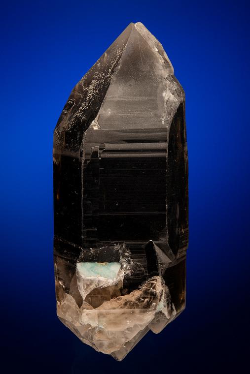 QUARTZ var. Smoky with MICROCLINE var. Amazonite