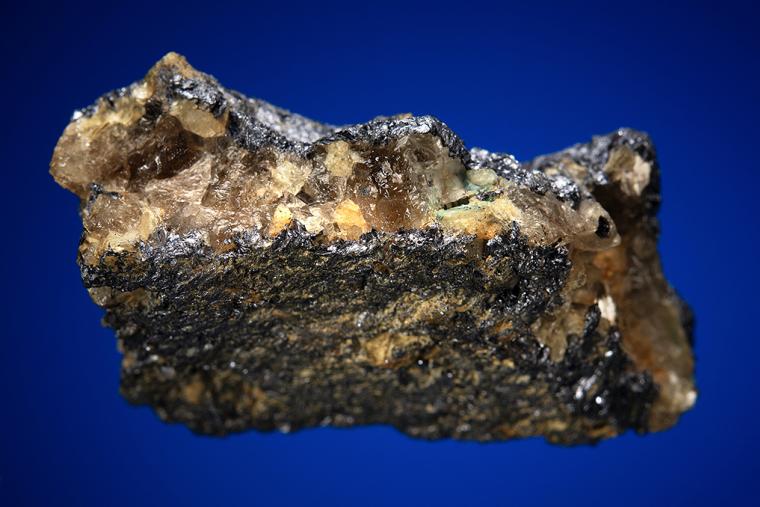 MOLYBDENITE on QUARTZ and BERYL var. Aquamarine