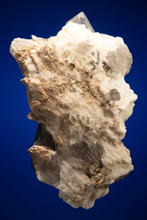 QUARTZ var. Smoky with ALBITE