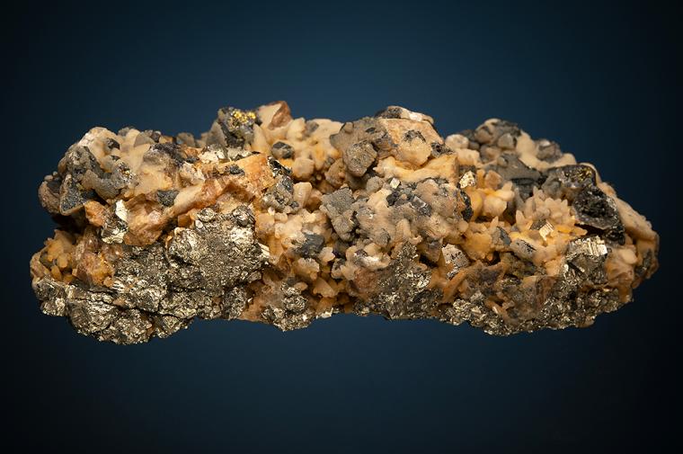 TENNANTITE with CHALCOPYRITE, PYRITE and SIDERITE