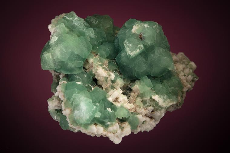 FLUORITE on ALBITE