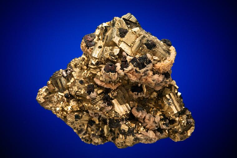 PYRITE with SIDERITE and GALENA