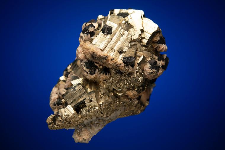 PYRITE with SIDERITE and GALENA