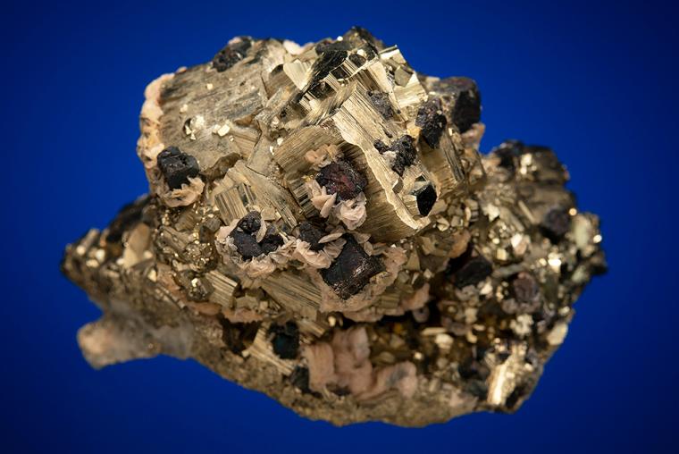 PYRITE with SIDERITE and GALENA