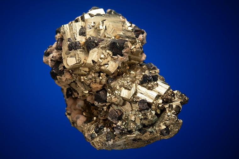 PYRITE with SIDERITE and GALENA