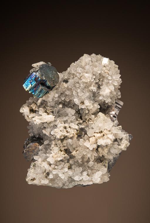 BOURNONITE with BARITE and QUARTZ