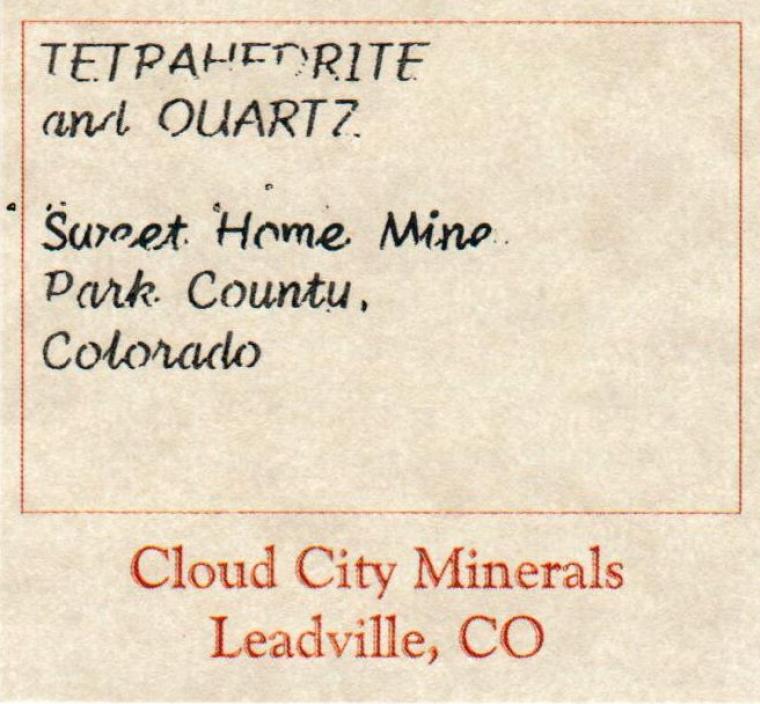 TETRAHEDRITE with QUARTZ