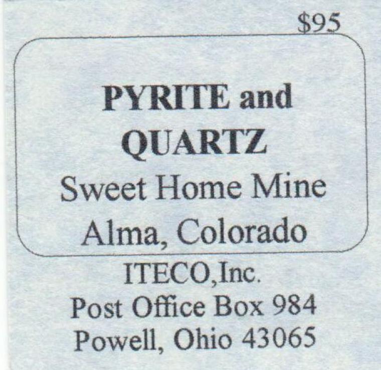 PYRITE on QUARTZ and TETRAHEDRITE