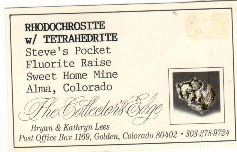 RHODOCHROSITE with TETRAHEDRITE on QUARTZ