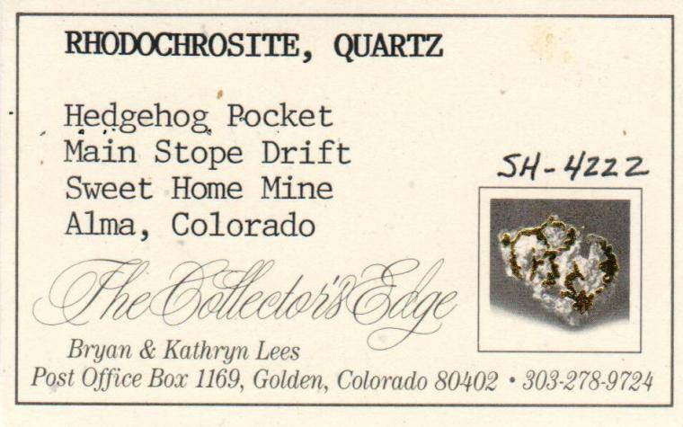 RHODOCHROSITE on QUARTZ