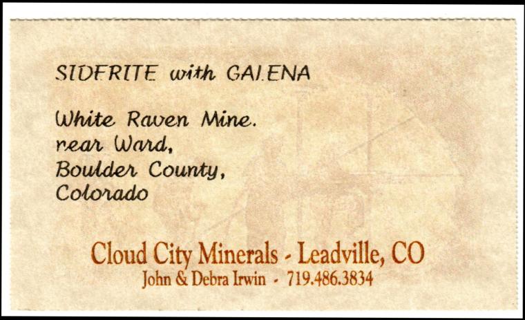 GALENA on SIDERITE