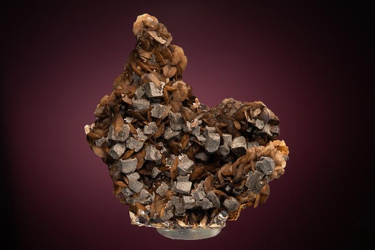GALENA on SIDERITE