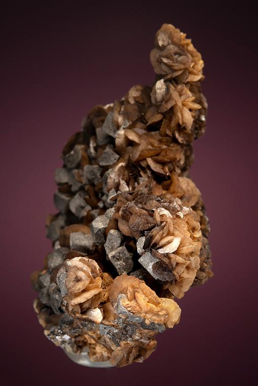 GALENA on SIDERITE