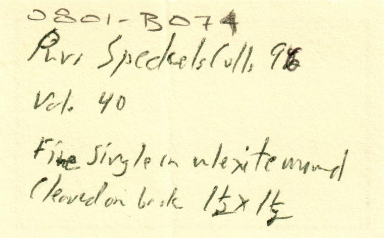 TUNELLITE on ULEXITE