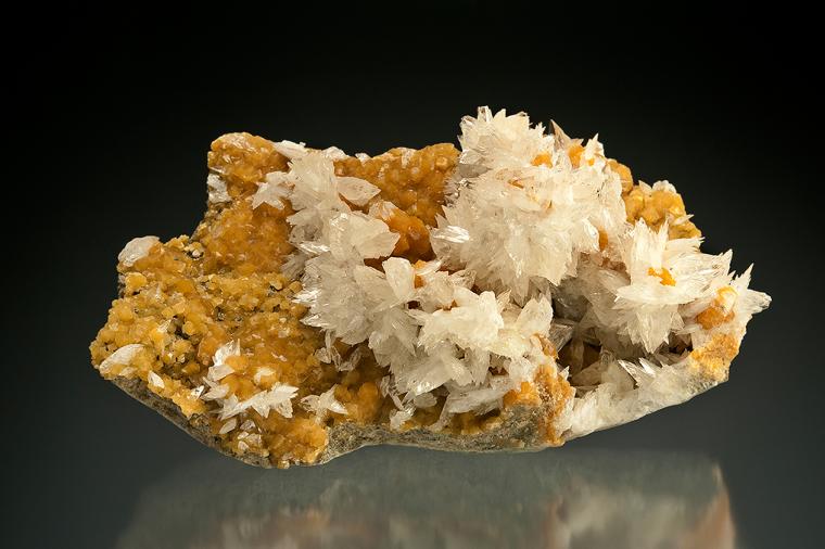 COLEMANITE on CALCITE