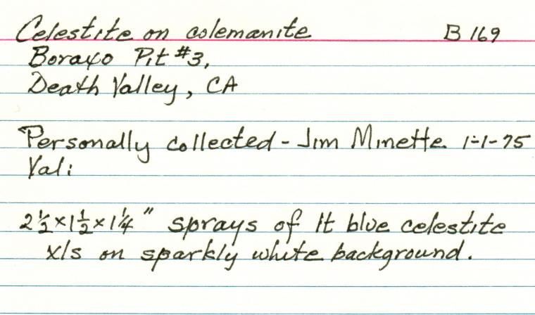 CELESTINE on COLEMANITE