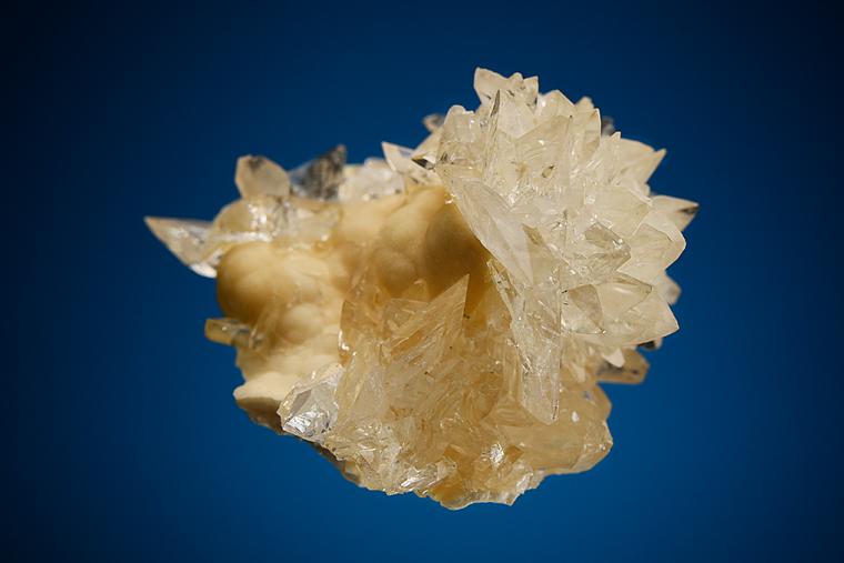 COLEMANITE on CALCITE