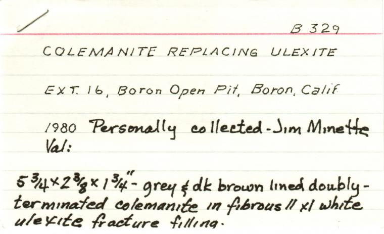 ULEXITE with COLEMANITE