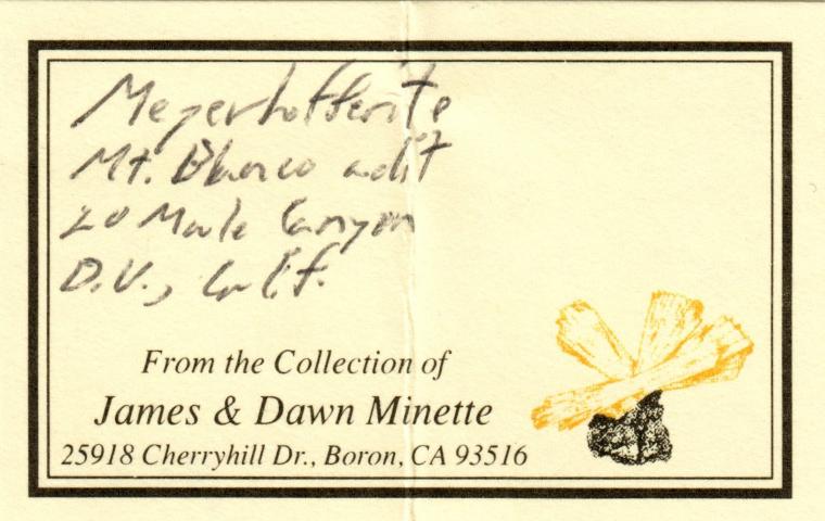 MEYERHOFFERITE (type locality)