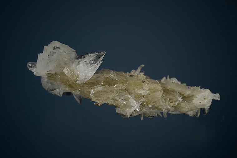 COLEMANITE on CALCITE