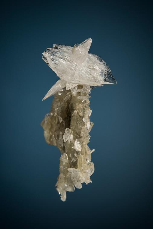 COLEMANITE on CALCITE