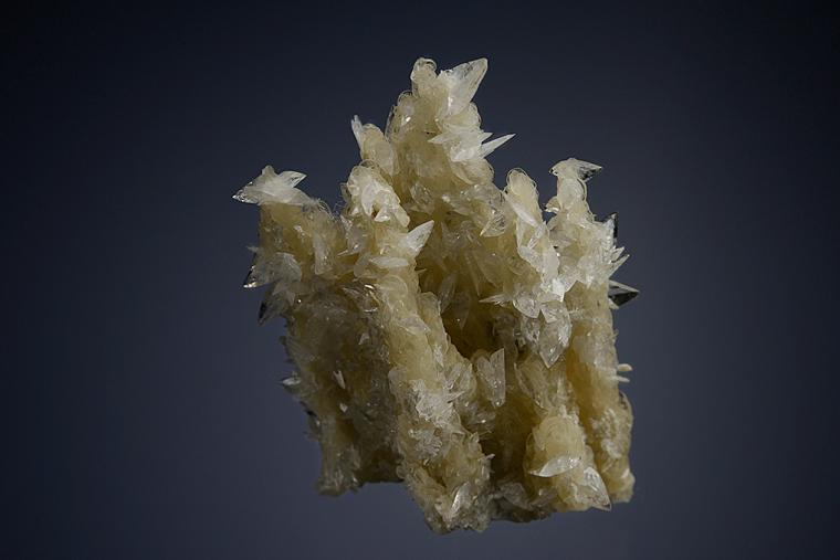 COLEMANITE on CALCITE