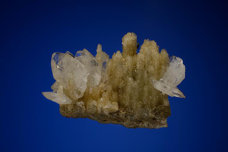 COLEMANITE on CALCITE