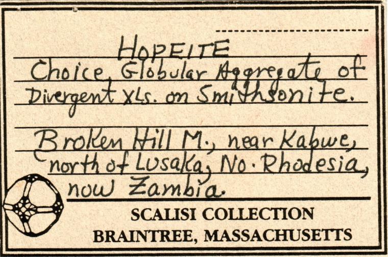 TARBUTTITE on SMITHSONITE