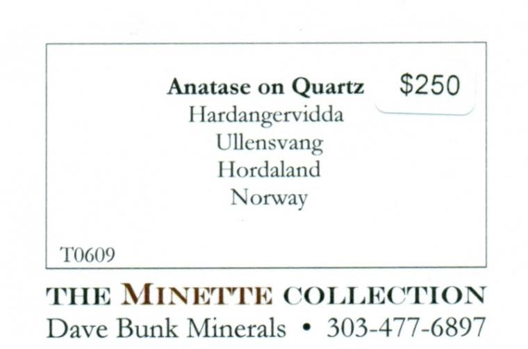 ANATASE on QUARTZ