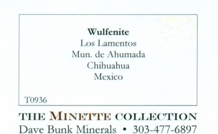 WULFENITE