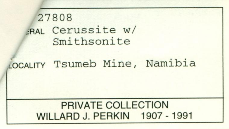CERUSSITE with SMITHSONITE