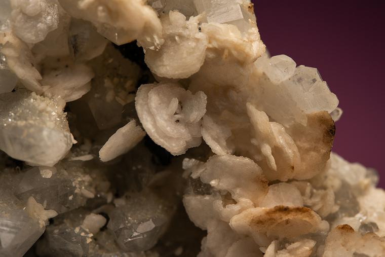 DOLOMITE with CHALCOPYRITE on QUARTZ