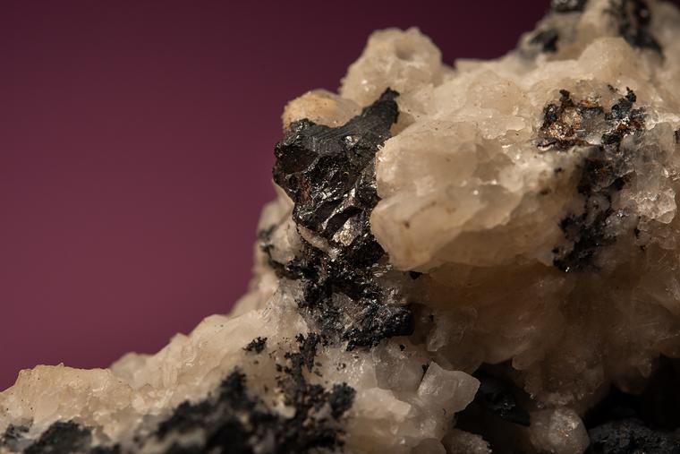 POLYBASITE with SILVER on QUARTZ