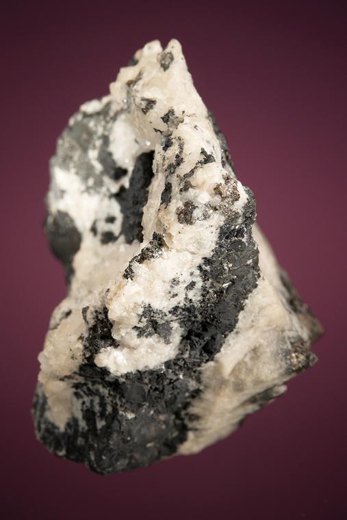 POLYBASITE with SILVER on QUARTZ