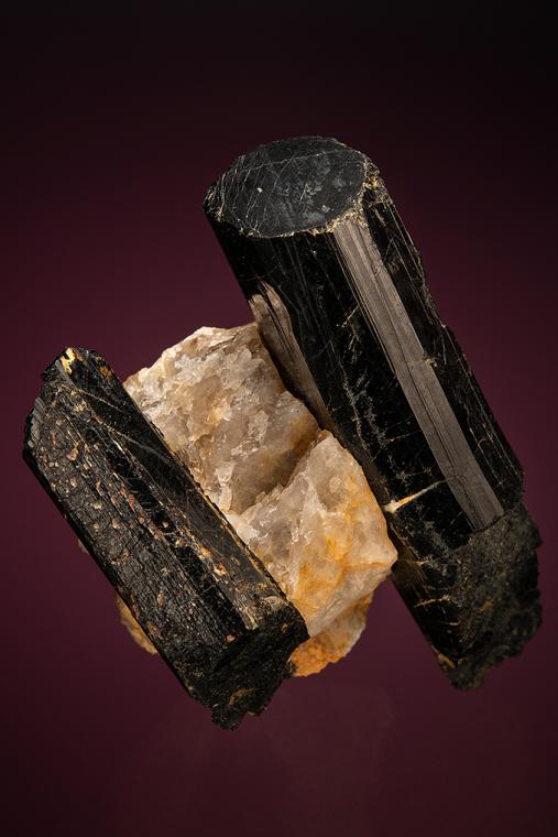 SCHORL on QUARTZ