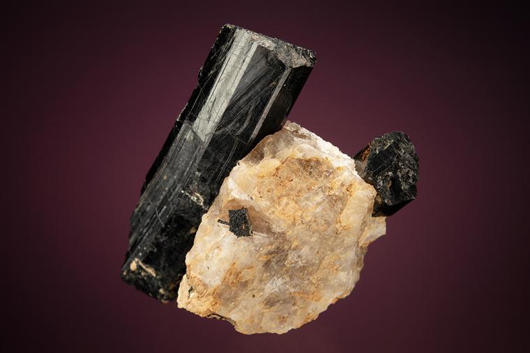 SCHORL on QUARTZ