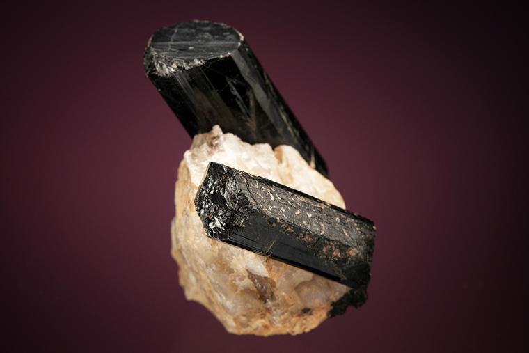 SCHORL on QUARTZ