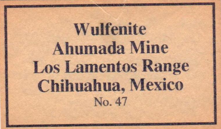 WULFENITE