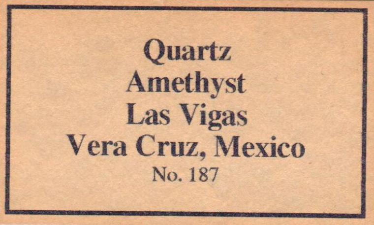 QUARTZ var. Amethyst