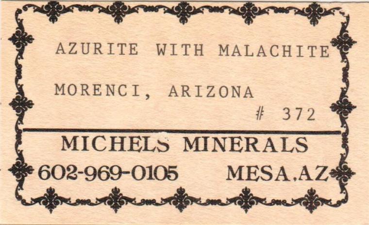 AZURITE with MALACHITE