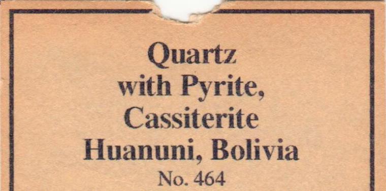 QUARTZ with PYRITE on CASSITERITE