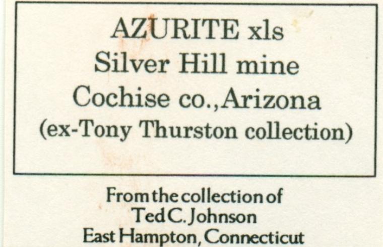 AZURITE with GYPSUM