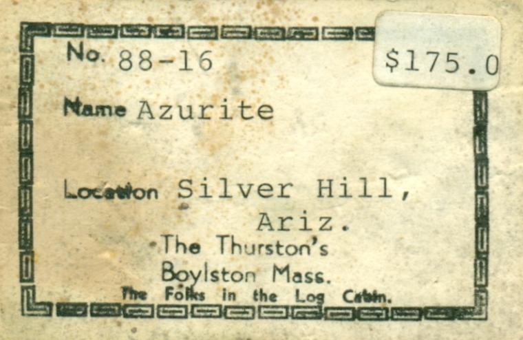 AZURITE with GYPSUM