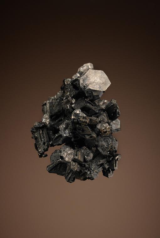 ACANTHITE with FLUORAPOPHYLLITE-(K)