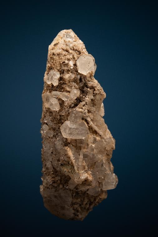 PHENAKITE with Adularia on QUARTZ var. Smoky