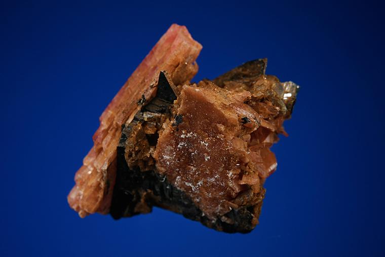 RHODONITE with BANNISTERITE and AXINITE