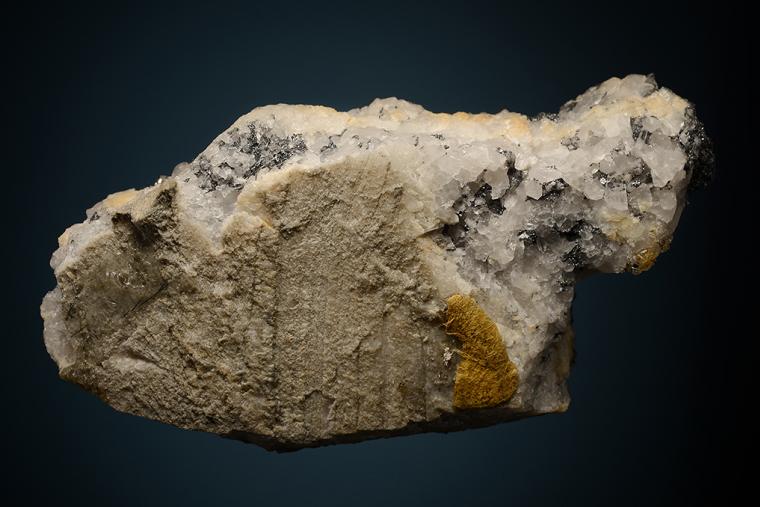 BOULANGERITE on QUARTZ