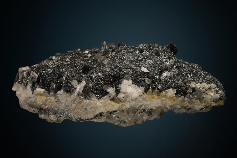 BOULANGERITE on QUARTZ