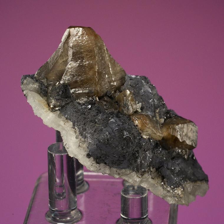 CERUSSITE on GALENA